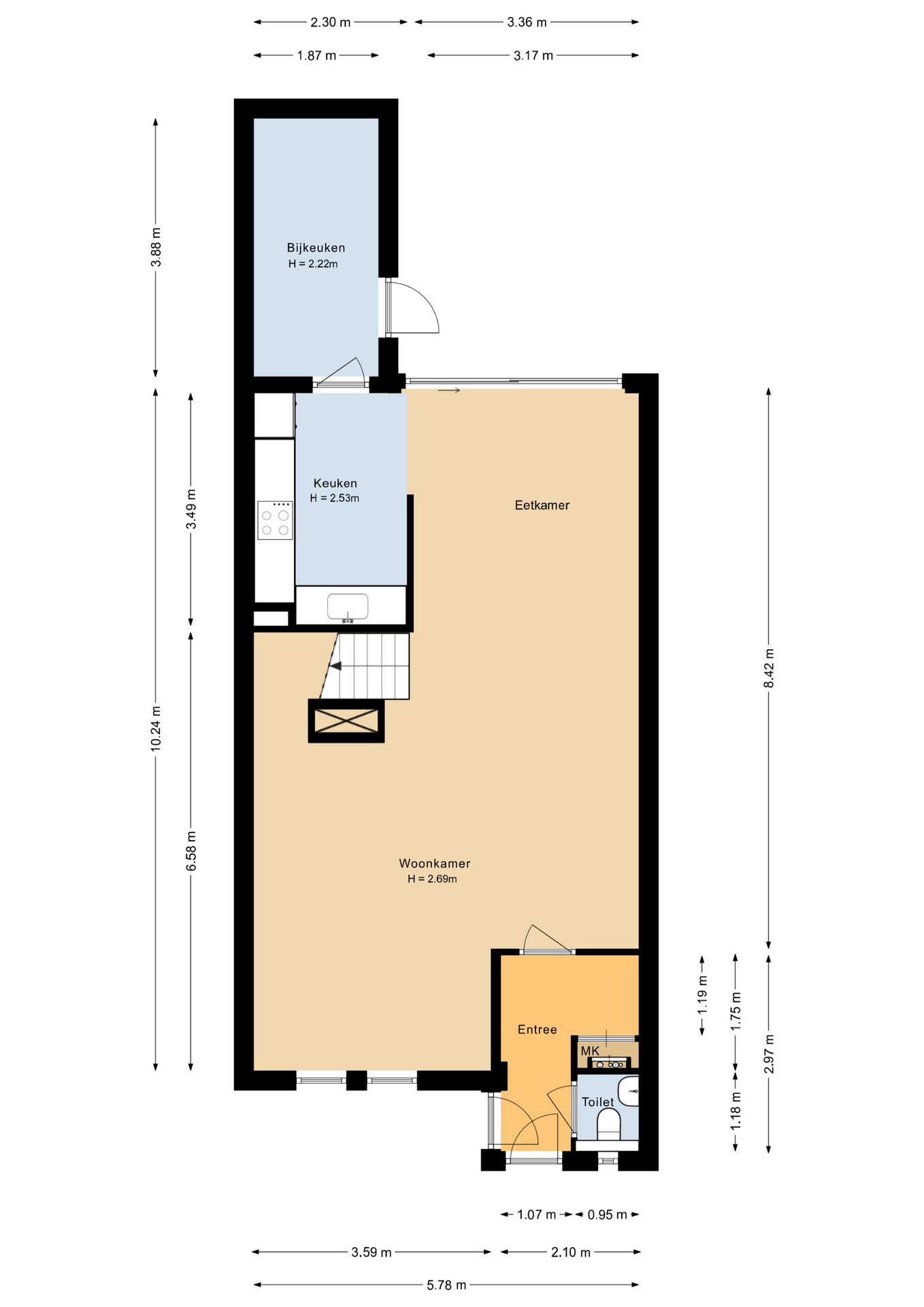 De veste 10 11 - 8231 JA - lelystad-plattegrond-1